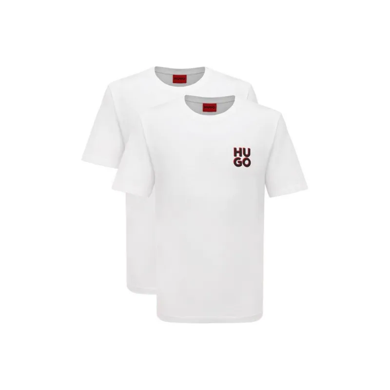HUGO BOSS Logo print T shirt Pack Of Two-0
