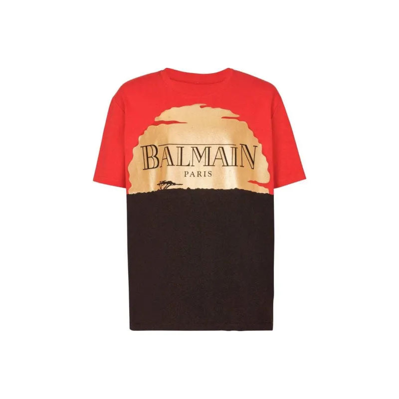 BALMAIN X Disney Graphic Printed Crewneck T Shirt-0