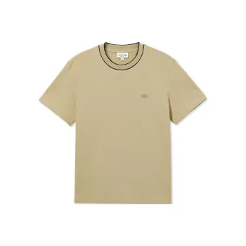 LACOSTE T Shirt Men's Milk Coffee