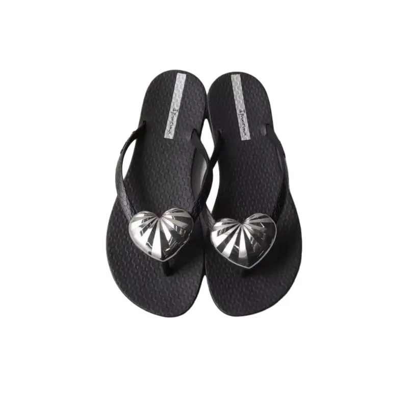 Ipanema Abrasion-Resistant Quiet Quick-Drying Flip Flops Women's Black-3