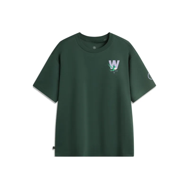 LiNing x JCCHR T-Shirt Men's Gothic Green-0