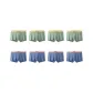 8 Pack (Dark Blue 4+Pea Green 4)