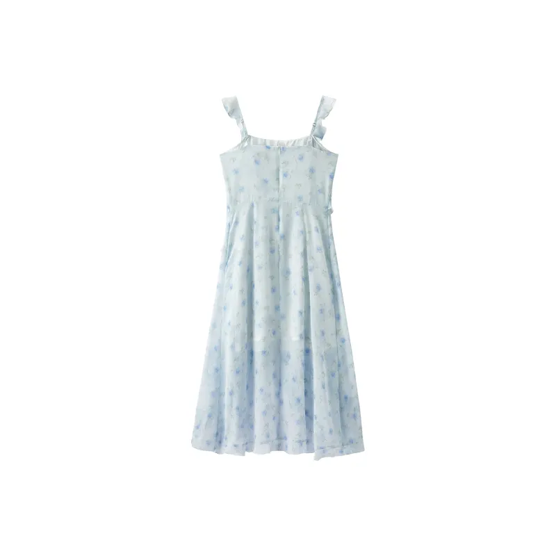 SEM/R Sleeveless Dress Women's Light Blue-1