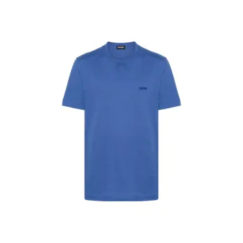 Ermenegildo Zegna Logo Embroidered Crewneck T Shirt