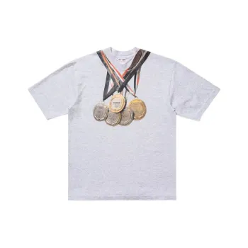 UNDEFEATED Badfriend Collaboration T Shirts Unisex Gray