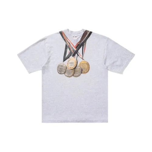UNDEFEATED Badfriend Collaboration T Shirts Unisex Gray