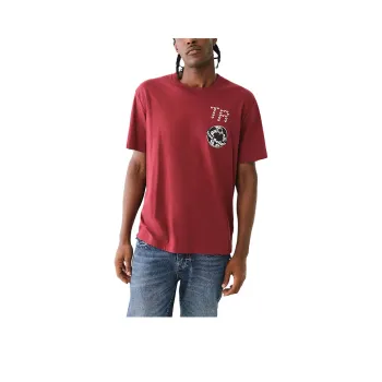 TRUE RELIGION T-Shirt Men's Red Wood Color