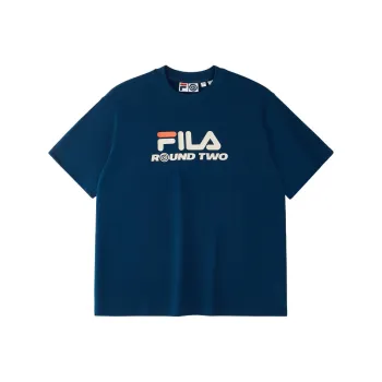 FILA FUSION x Round Two T Shirt Unisex Tahoe Blue