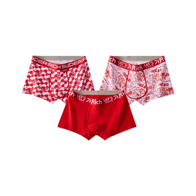 Qiao Ni Tong Underpants Men's 3 Pack-5