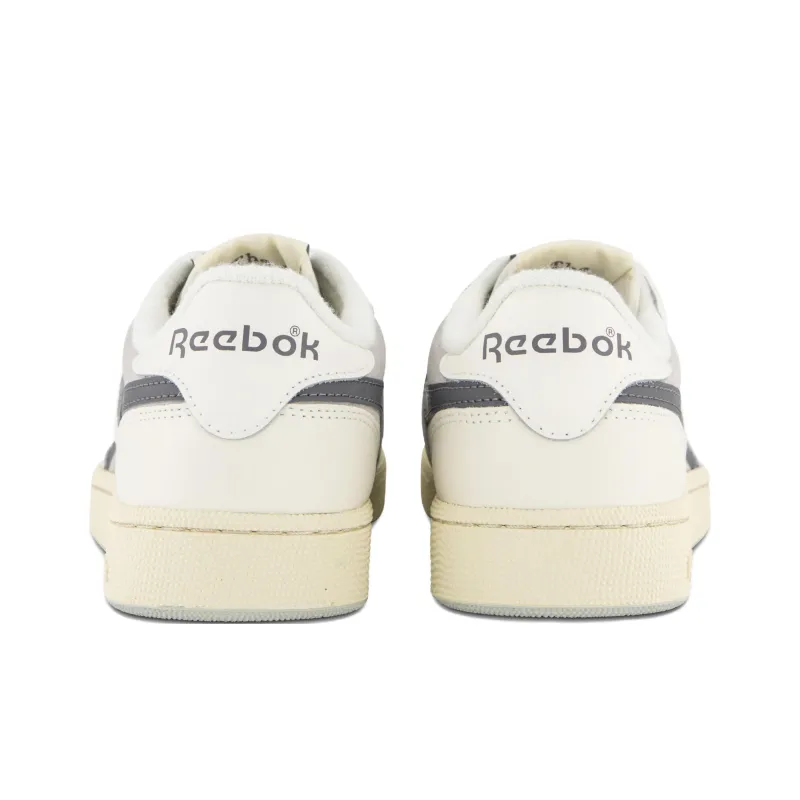 Reebok Club C Anti Slip Wear Resistant Low Top Skateboard Shoes Unisex Gray White-4