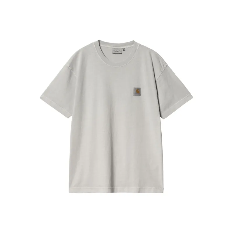 Carhartt WIP SS24 Garment Dyed Collection T Shirt Unisex Soundwave Silver-0