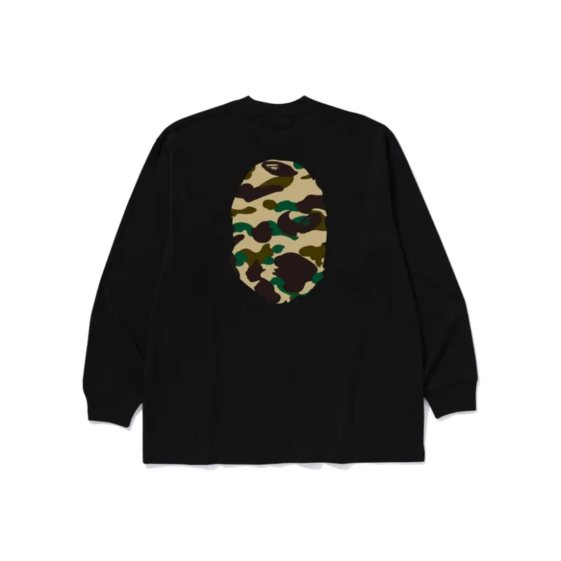A BATHING APE 1st Camo Ape Head Relaxed Fit Long Sleeve Tee-2