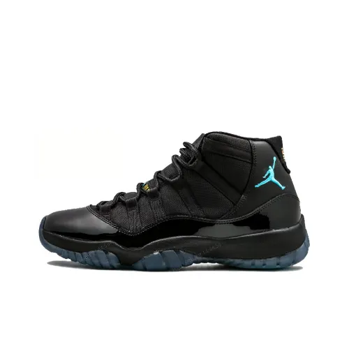 jordan women Air jordan women 11 Gamma Blue Wear Resistant Mid Top Youth jordan women Point Lane Men's Black Blue 2024 Retro