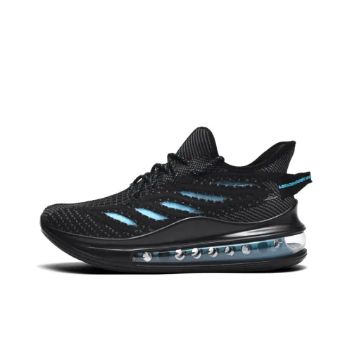 Kuding Running Shoes Men Low Top Gray/Black