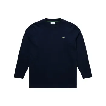 LACOSTE Embroidered logo Cotton T shirt