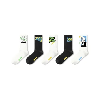 Primeet Mid Calf Socks Unisex 5 Pack