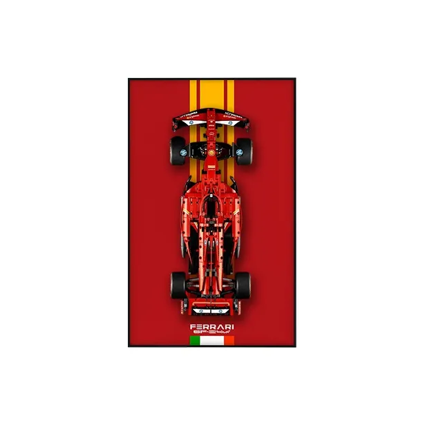 LIGHT YOUR BRICKS Compatibility LEGO 42207 Ferrari SF 24 F1 Racing Display Case Model Accessories-11