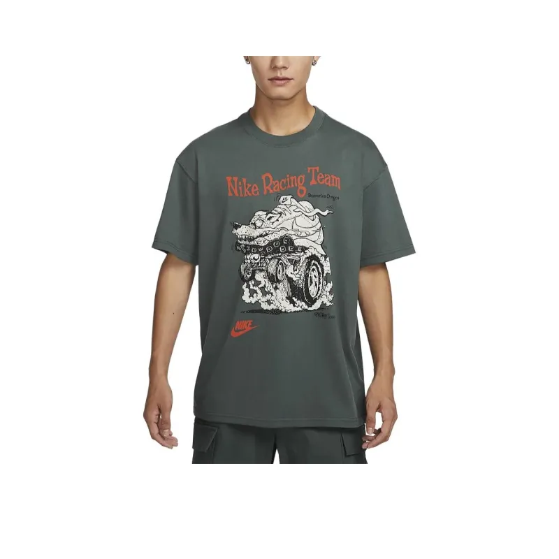 Nike T Shirt Men's Vintage Green-2