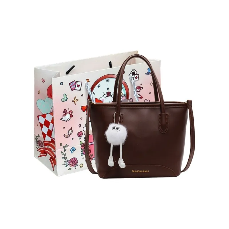 MOM'S HELPER PU Crossbody One Shoulder Handbags Regular Women's Ecru/Black/Khaki/Coffee-13