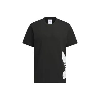 adidas originals Men's Logo Design Casual Versatile T Shirt Black