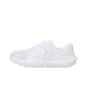 Under Armour Charged Surge 4 Low Top Running Shoes Men's White