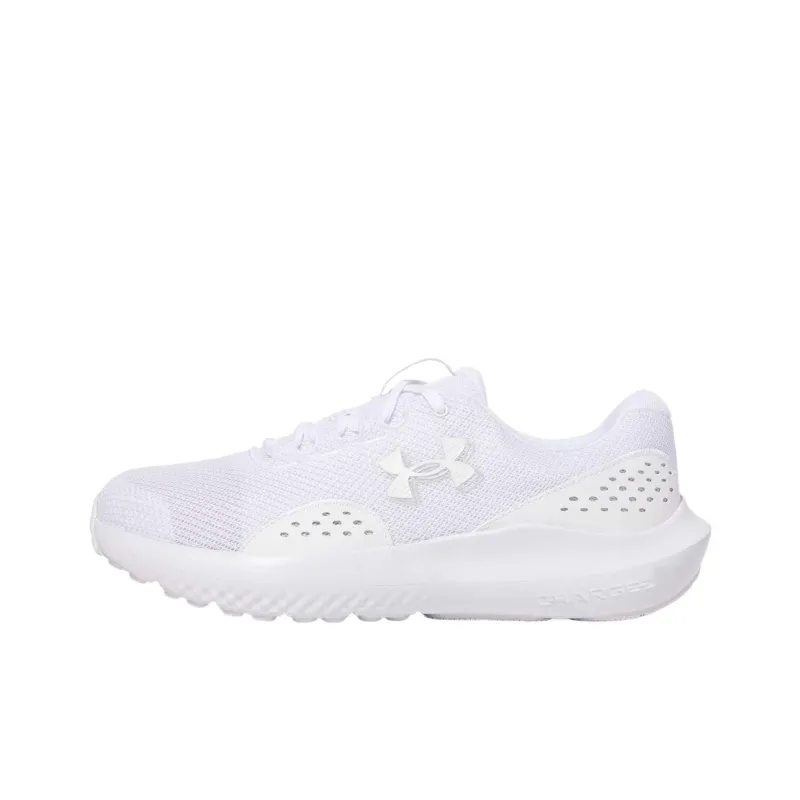 Under Armour Charged Surge 4 Low Top Running Shoes Men's White-0