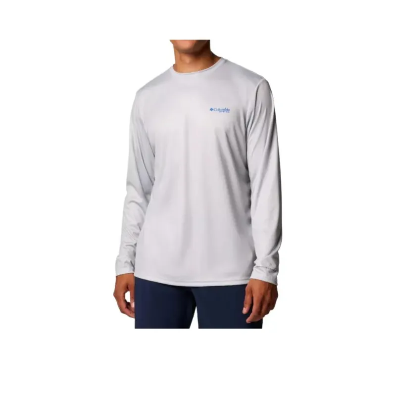 Columbia PFG Terminal Tackle Blackline T-Shirt Men's Gray-0