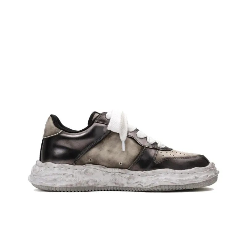 Maison MIHARA YASUHIRO Wayne Og Sole Brush Off Leather Low Mannahatta Nyc Black White-1