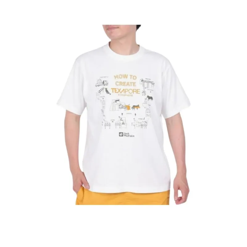Jack Wolfskin T Shirt Men's White-0