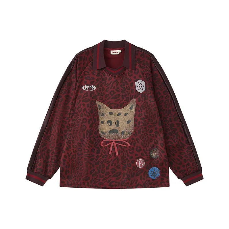 WULISHAONIAN T Shirt Unisex Dark Red-0