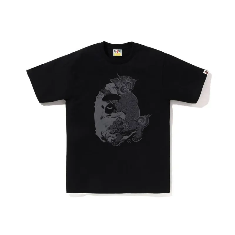 Bape A BATHING APE Japanese Tattoo Big Ape Head Tee-0
