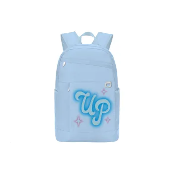 TURN UP Polyester Backpack Unisex Light Blue