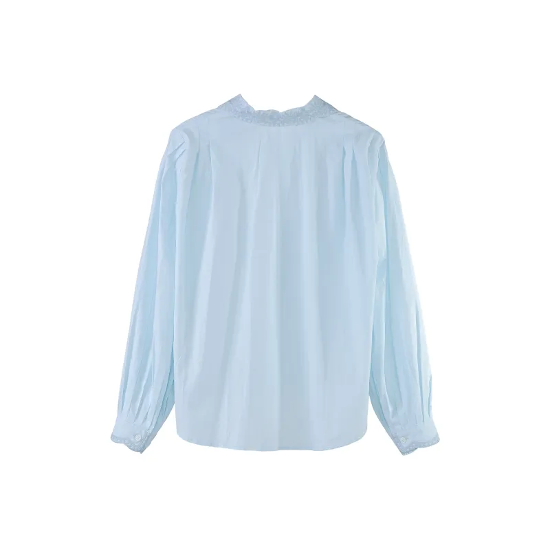 Fstudio Korean Style Design Shirt Women's Blue-1