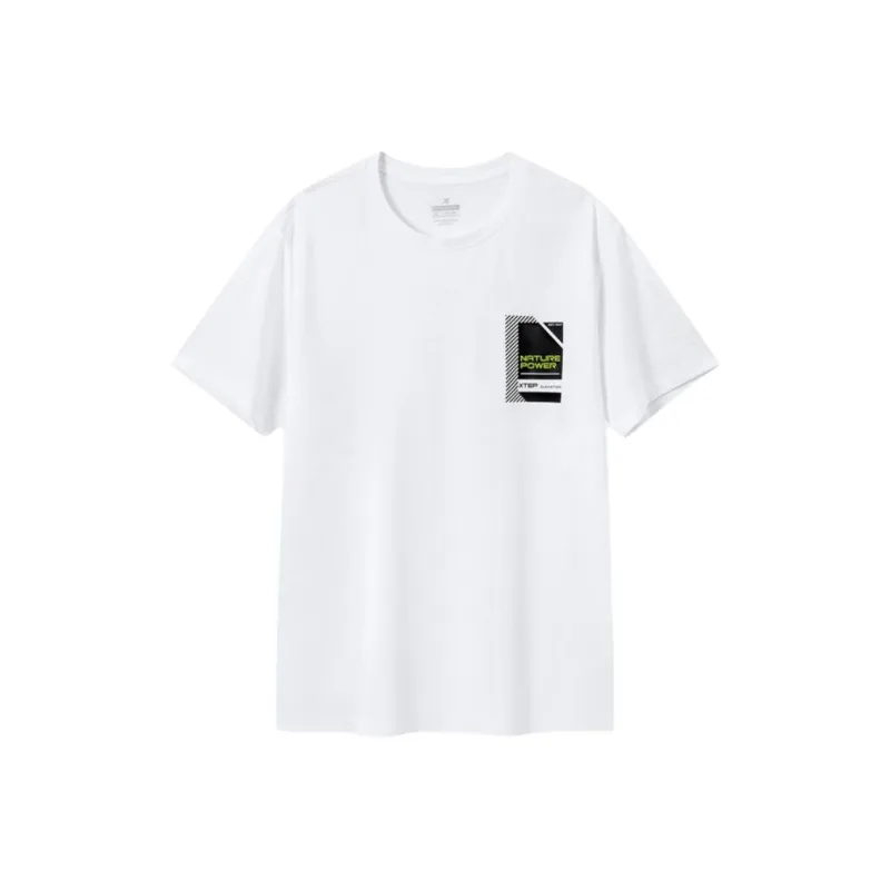 XTEP T Shirts Men Pearl White-0