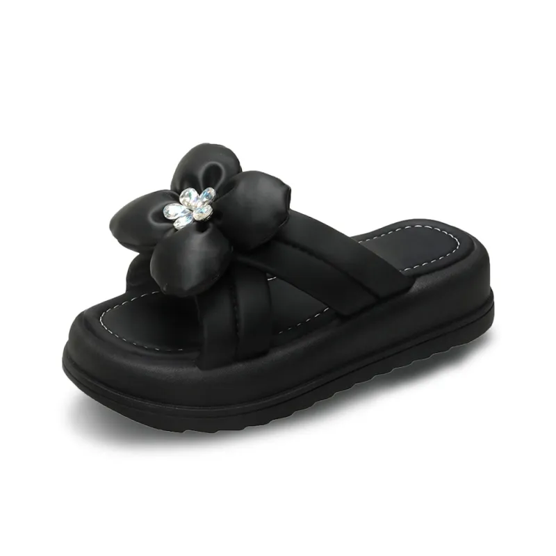 YUZHAOLIN Rubber Sole Slip Resistant Abrasion Resistant Cushioning Slide Slippers Women's Box-1