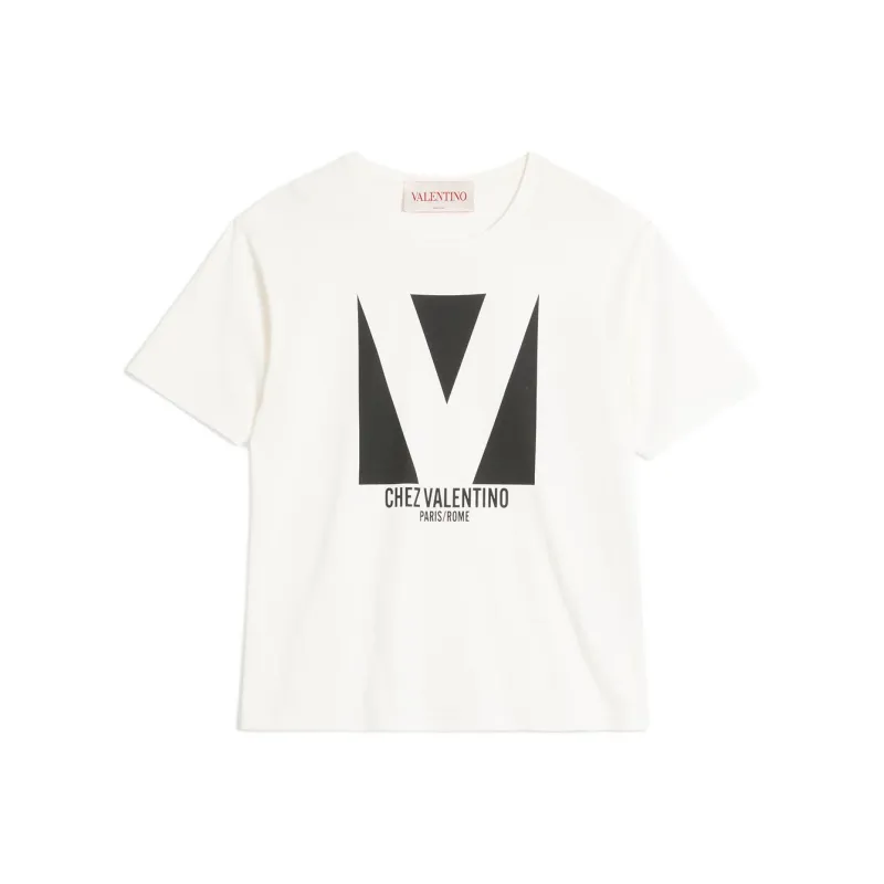 Valentino Chez Valentino Print T Shirt-0