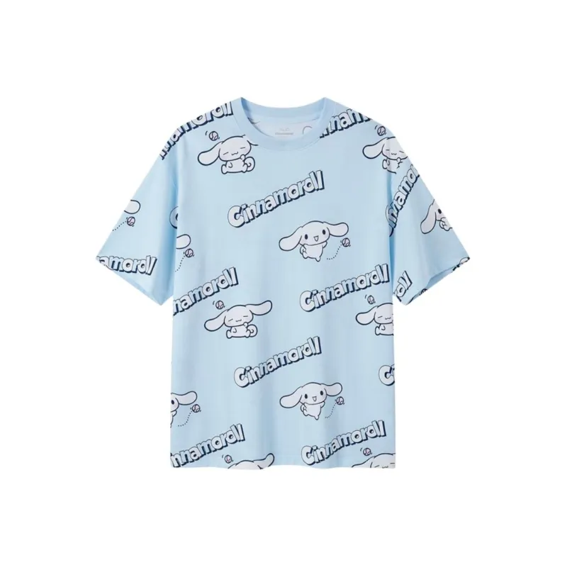 XTEP x Sanrio T Shirt Unisex Clearwater Blue-0