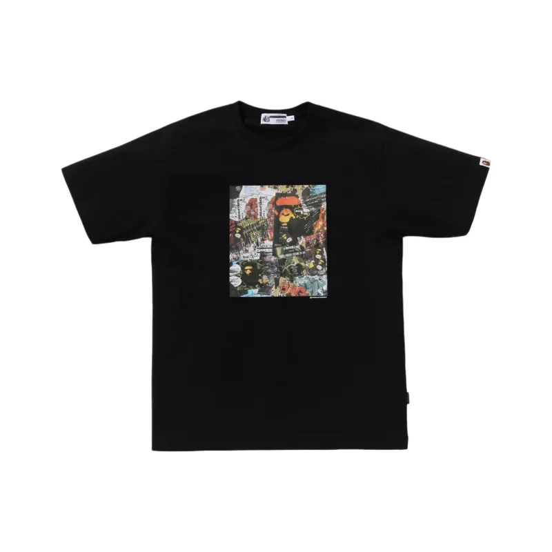 A BATHING APE Flyer Pattern Print Tee-0