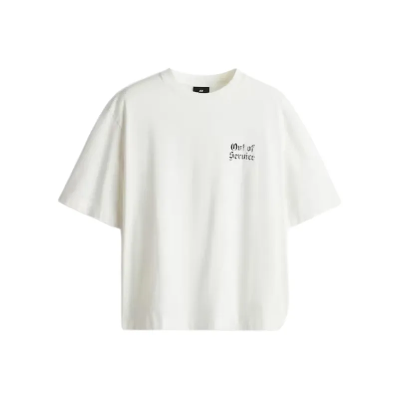 H&M T-Shirt Men's White/Service Discontinued-0