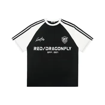 RED DRAGONFLY T Shirt Unisex Black & White