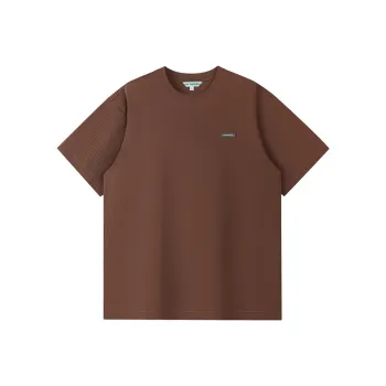 FAIRWHALE Short Sleeved T Shirts Unisex Coffee