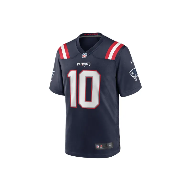 Nike Drake Maye New England Patriots Men's Nike Dri FIT Nfl Legend Jersey-0