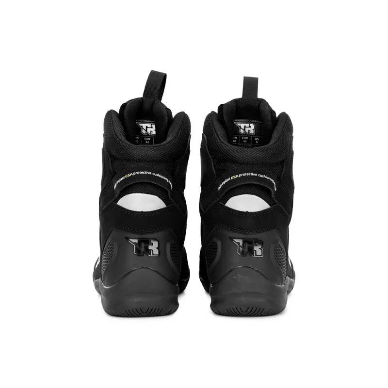 TR Tiger Pendant R1 Breathable Wear Resistant Protective Motorcycle Shoes Unisex Black-3