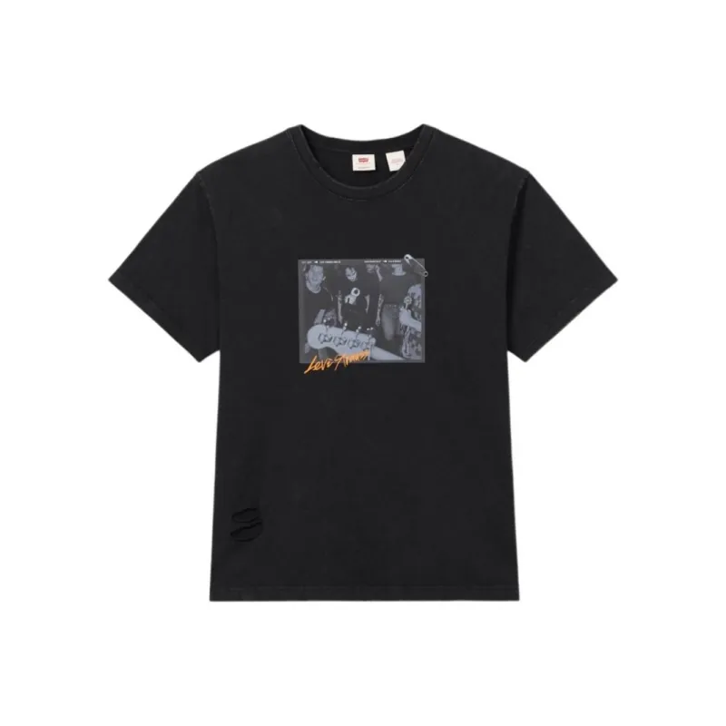 Levis T Shirts Men Black-0