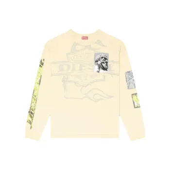 DIESEL Graphic Printed Long Sleeved T Shirt
