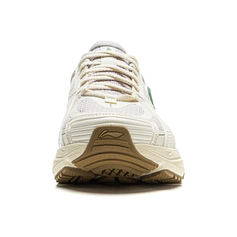 LiNing Getaway Cushioning Wear-Resistant Rebound Low-Top Casual Running Shoes Men's Ecru Gray-4
