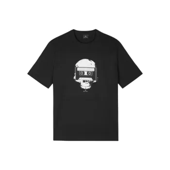 Paul Smith Skull tape print T shirt