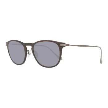 HACKETT LONDON Wooden Metal Square Sunglasses Men's Brown
