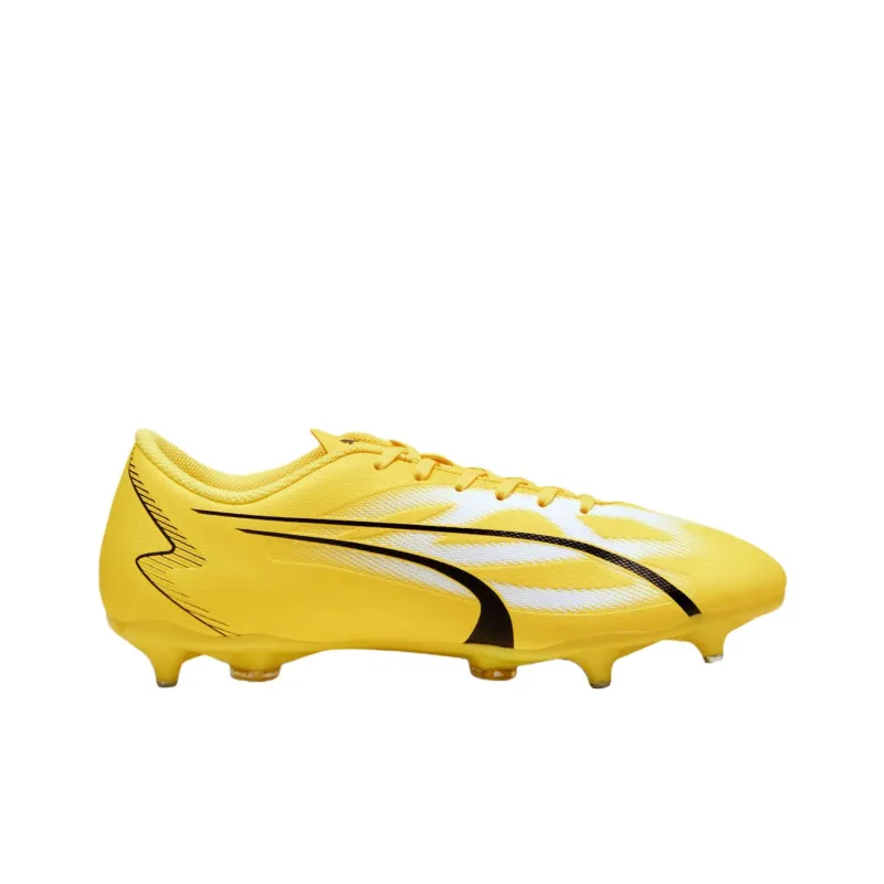 PUMA Ultra Play Anti Slip Wear Resistant Soccer Shoes Men's Yellow-1