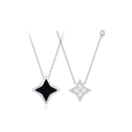FANCI Light Series S925 Silver Inlaid Oyster Necklaces Women's